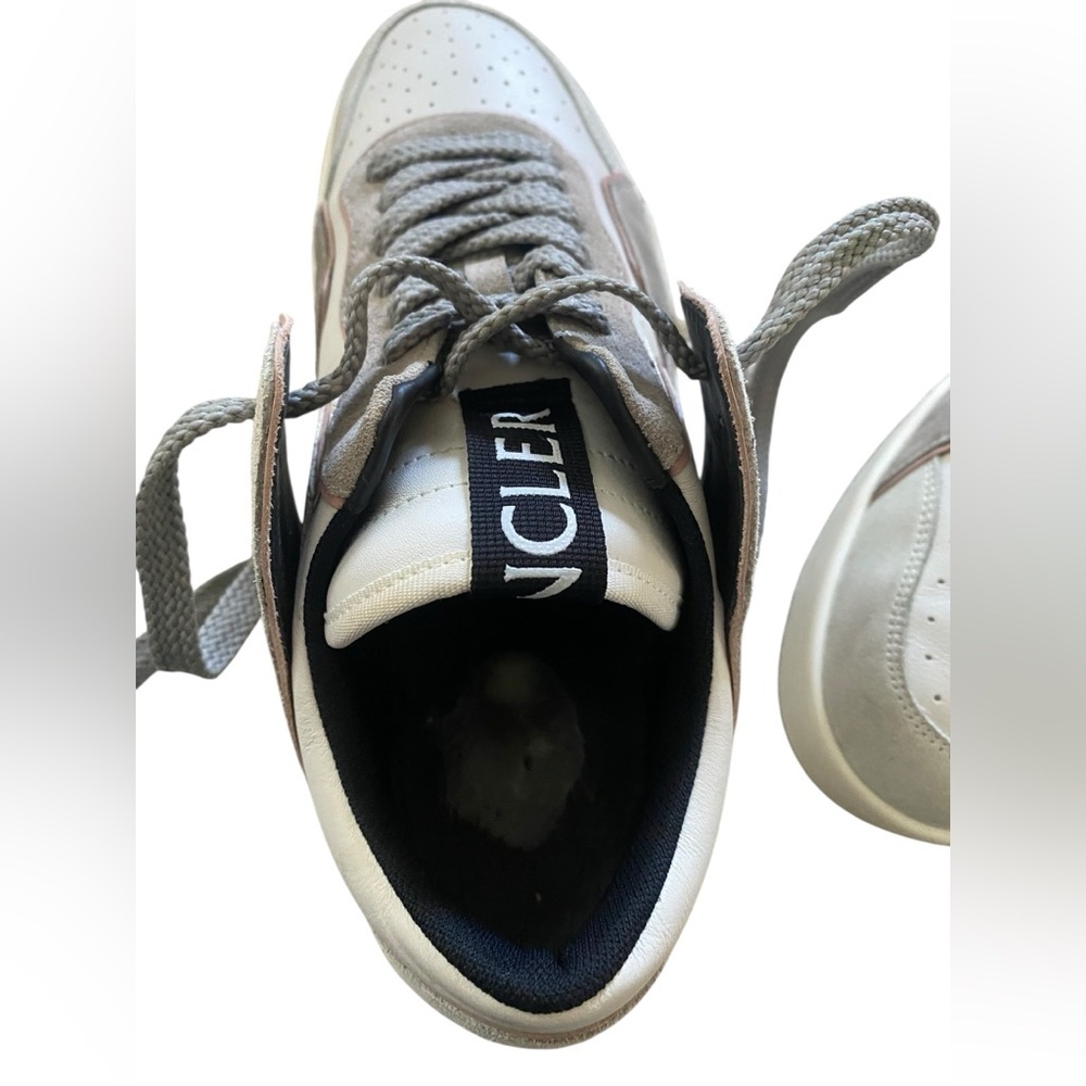 Moncler Gray and White Casual Sneakers size 39 - Picture 15 of 16